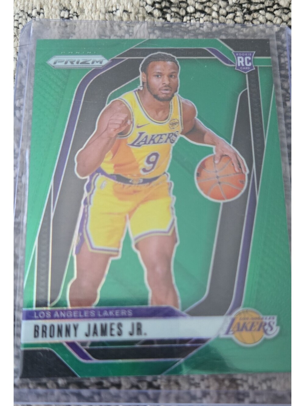 2024-25 Panini Prizm - Bronny James #243 Green Prizm (RC)